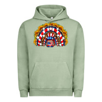 Pigment Oil Green usa gnome sunflower rainbow Urban Hoodie - HRA Design Shop