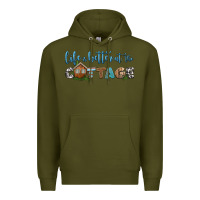 Army Green life is better at the cottage Premium Hoodie - HRA Design Shop