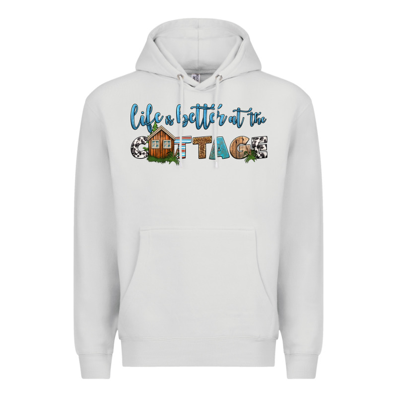 Life Is Better At The Cottage Premium Hoodie by HRA Design Shop | Teevron
