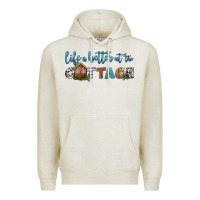 Oatmeal Heather life is better at the cottage Premium Hoodie - HRA Design Shop