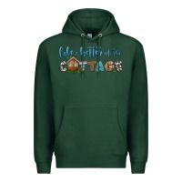 Sports Green life is better at the cottage Premium Hoodie - HRA Design Shop