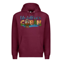 Burgundy life is better at the cabin Premium Hoodie - HRA Design Shop