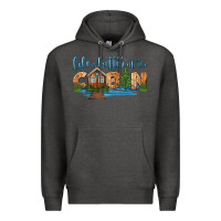 Charcoal Heather life is better at the cabin Premium Hoodie - HRA Design Shop
