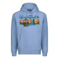 Colony Blue life is better at the cabin Premium Hoodie - HRA Design Shop