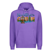 Purple life is better at the cabin Premium Hoodie - HRA Design Shop