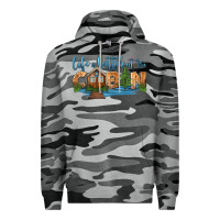 Slate Camo life is better at the cabin Premium Hoodie - HRA Design Shop