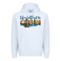 White life is better at the cabin Premium Hoodie - HRA Design Shop