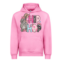 Fuchsia Pink Easter Day Hip hop bunny Urban Hoodie - OliviaCreatesArt