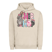 Pigment French Oak Easter Day Hip hop bunny Urban Hoodie - OliviaCreatesArt