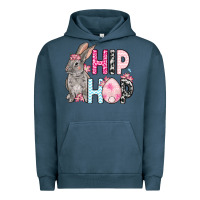 Pigment Midnight Navy Easter Day Hip hop bunny Urban Hoodie - OliviaCreatesArt