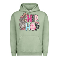 Pigment Oil Green Easter Day Hip hop bunny Urban Hoodie - OliviaCreatesArt