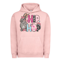 Pigment Salmon Easter Day Hip hop bunny Urban Hoodie - OliviaCreatesArt