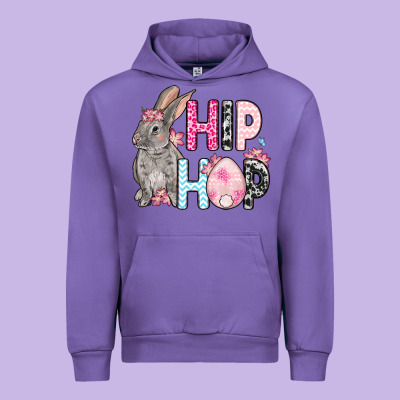 Easter Day Hip Hop Bunny Urban Hoodie Designed By Oliviacreatesart