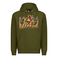 Army Green mom blessed Premium Hoodie - RacoonDesign