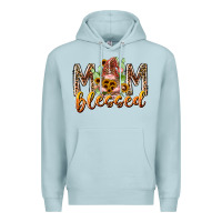 Blue Mist mom blessed Premium Hoodie - RacoonDesign
