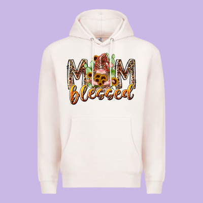 Mom Blessed Premium Hoodie Designed By Racoondesign