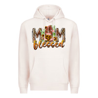 Pale Pink mom blessed Premium Hoodie - RacoonDesign