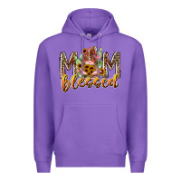 Purple mom blessed Premium Hoodie - RacoonDesign