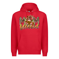 Red mom blessed Premium Hoodie - RacoonDesign