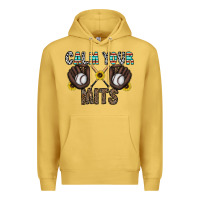 Antique Gold calm your mits baseball Premium Hoodie - CowhideDigitalArt