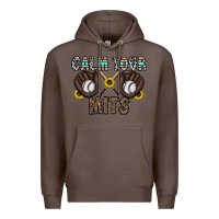Coffee calm your mits baseball Premium Hoodie - CowhideDigitalArt