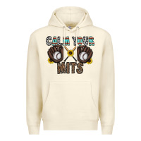 Sandshell calm your mits baseball Premium Hoodie - CowhideDigitalArt