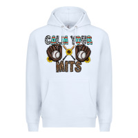 White calm your mits baseball Premium Hoodie - CowhideDigitalArt