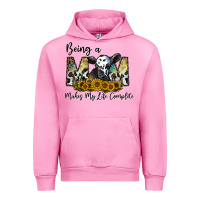 Fuchsia Pink being a mom makes my life complate Urban Hoodie - CowhideDigitalArt