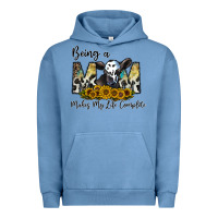 Pigment Pebble Blue being a mom makes my life complate Urban Hoodie - CowhideDigitalArt