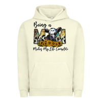 Pigment Pistachio being a mom makes my life complate Urban Hoodie - CowhideDigitalArt