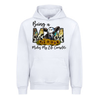 White being a mom makes my life complate Urban Hoodie - CowhideDigitalArt