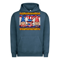 Pigment Midnight Navy usa gnome mouse pad Urban Hoodie - HRA Design Shop