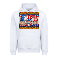 White usa gnome mouse pad Urban Hoodie - HRA Design Shop