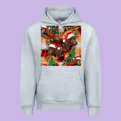 Christmas Horse Leopard Tartan Urban Hoodie Designed By Fadigitalartstudio