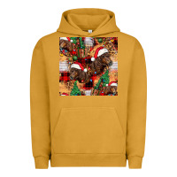 Pigment Peanut Butter christmas horse leopard tartan Urban Hoodie - FaDigitalArtStudio