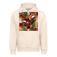 Sandshell christmas horse leopard tartan Urban Hoodie - FaDigitalArtStudio