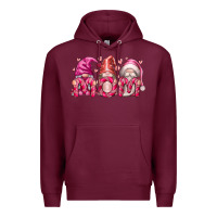 Burgundy Mom Gnomes Premium Hoodie - RacoonDesign