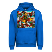 Cobalt christmas horse leopard tartan Urban Hoodie - FaDigitalArtStudio