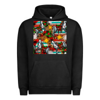 Pigment Black christmas horse leopard tartan Urban Hoodie - FaDigitalArtStudio