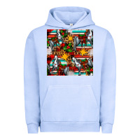 Pigment Grape Ice christmas horse leopard tartan Urban Hoodie - FaDigitalArtStudio