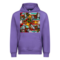 Tulip christmas horse leopard tartan Urban Hoodie - FaDigitalArtStudio