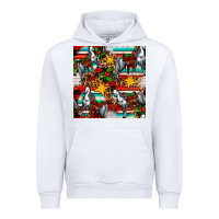 White christmas horse leopard tartan Urban Hoodie - FaDigitalArtStudio