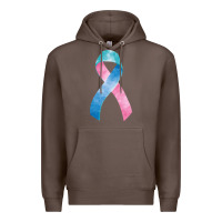 Coffee thyroid cancer ribbon fa element Premium Hoodie - FaDigitalArtStudio