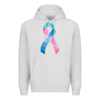 Dove Grey thyroid cancer ribbon fa element Premium Hoodie - FaDigitalArtStudio