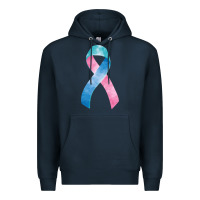 Navy thyroid cancer ribbon fa element Premium Hoodie - FaDigitalArtStudio