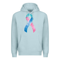 Blue Mist thyroid cancer ribbon fa element Premium Hoodie - FaDigitalArtStudio