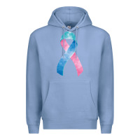 Colony Blue thyroid cancer ribbon fa element Premium Hoodie - FaDigitalArtStudio