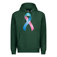Sports Green thyroid cancer ribbon fa element Premium Hoodie - FaDigitalArtStudio
