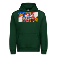 Forest Green usa gnome license plate Urban Hoodie - HRA Design Shop