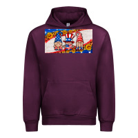 Mauve Wine usa gnome license plate Urban Hoodie - HRA Design Shop